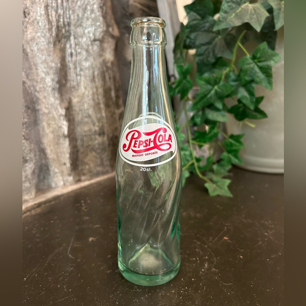 Pepsi cola vintage glass bottle
